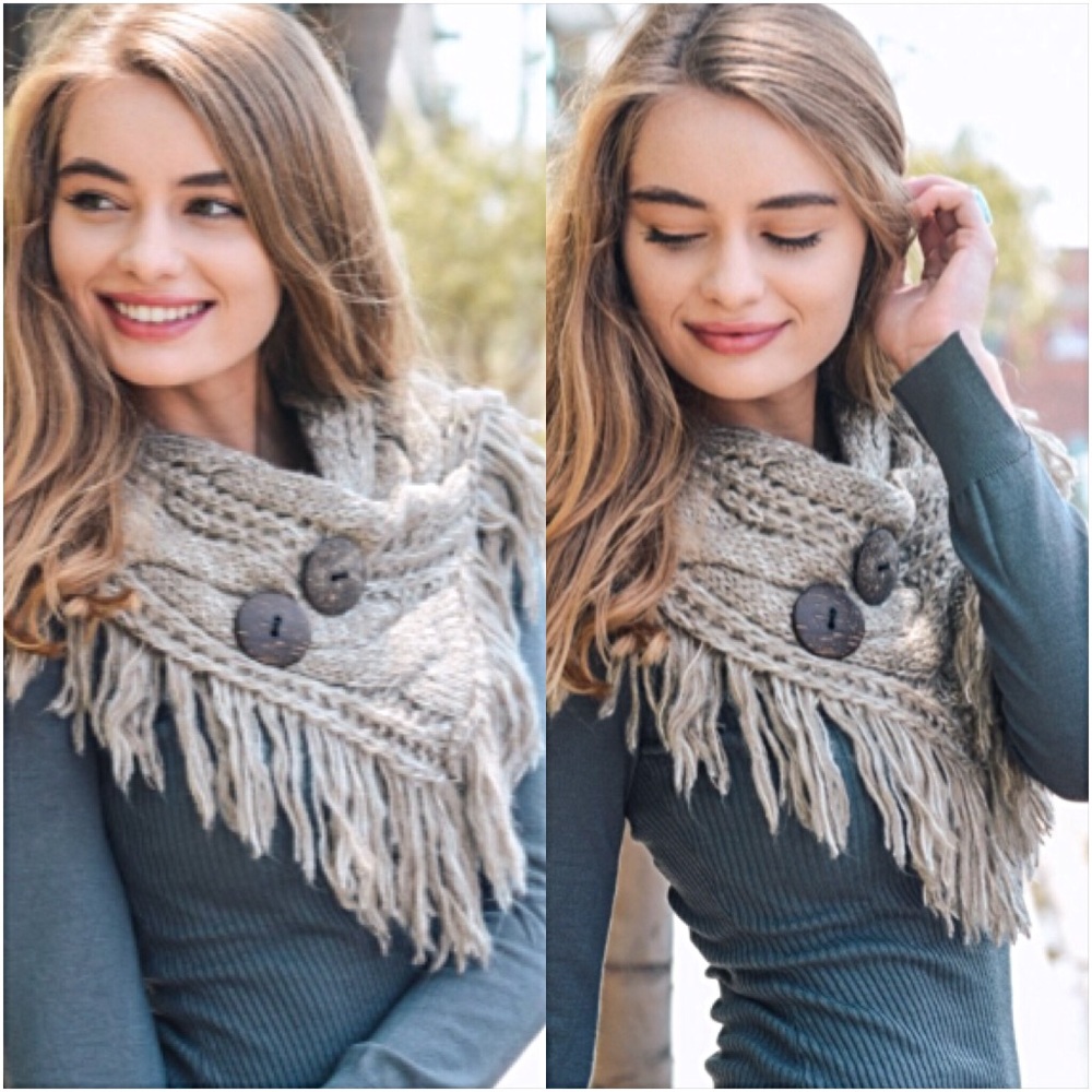 Gorgeous Soft Boho Marled Mocha Neck Warmer - Picture 3 of 8